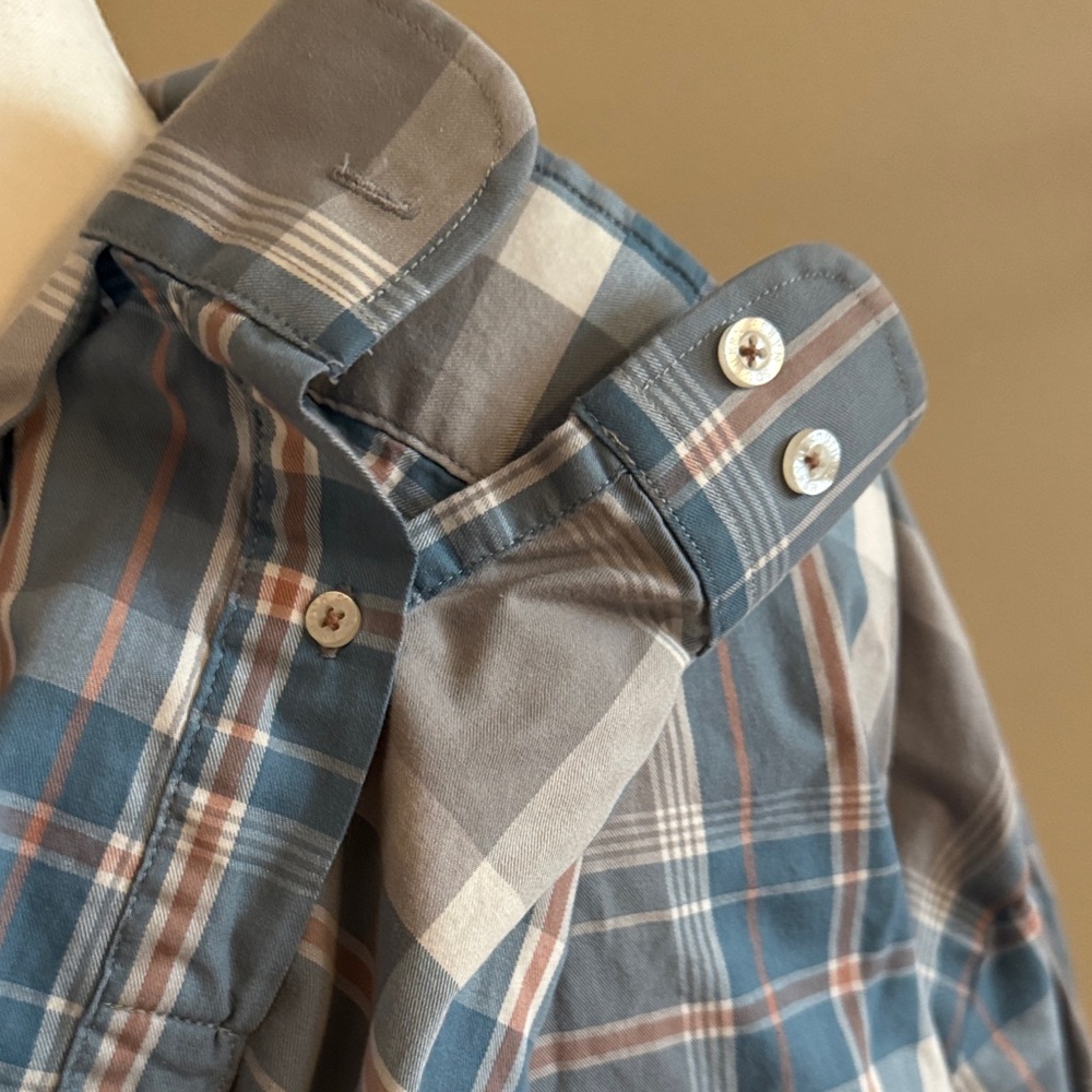 Southern Marsh Blue and Gray Checkered Shirt - Picture 3 of 4